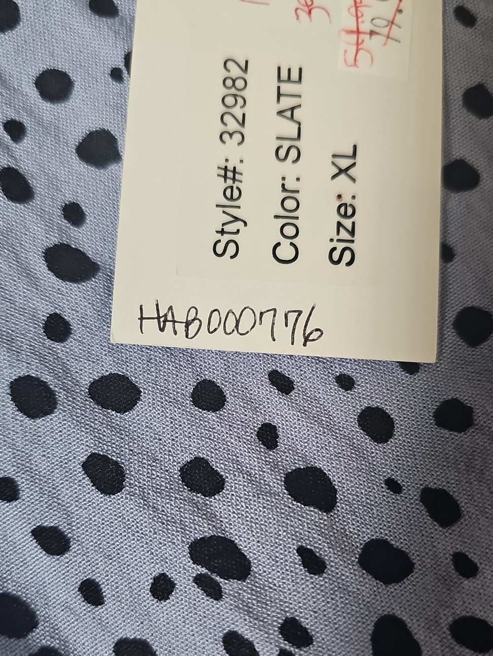 Habitat Slate Blue Black Dot Shift Dress Pockets Size XL NEW - Picture 8 of 10